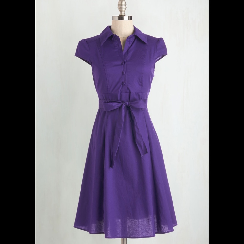 Modcloth Purple Soda Fountain Dress